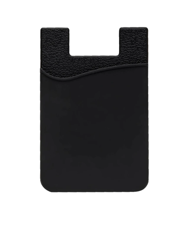 Image of a model wearing a SPW1 Silicone Phone Wallet